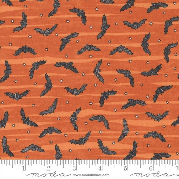 Ghostly Greetings Pumpkin 56046 13 by Deb Strain for Moda Fabrics, halloween, autumn