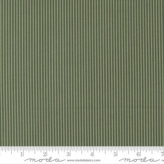 Sunnyside Stripes Olive 55287 17 by Camille Roskelley for Moda Fabrics