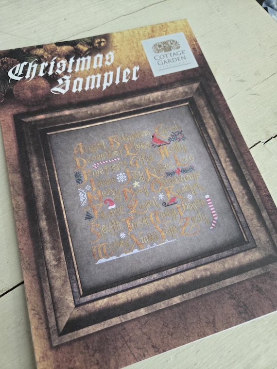 Christmas Sampler...Cottage Garden Samplings...cross stitch chart
