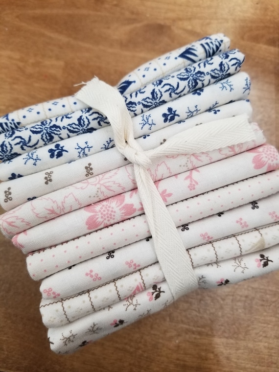 Lexington shirtings fat quarter bundle designed by Julie Hendricksen for Windham Fabrics, 10 prints, shirting bundle, civil war low volume