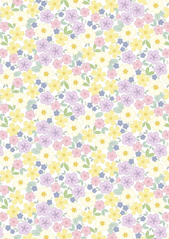 Dear Spring...CC68.1...primrose prairie...white...Cassandra Connolly...Lewis & Irene