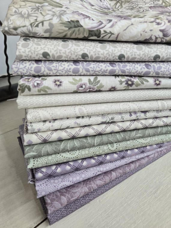 Flower Garden...HALF YARD bundle...Dolores Smith/Timeworn Toolbox...Marcus Fabrics...14 prints