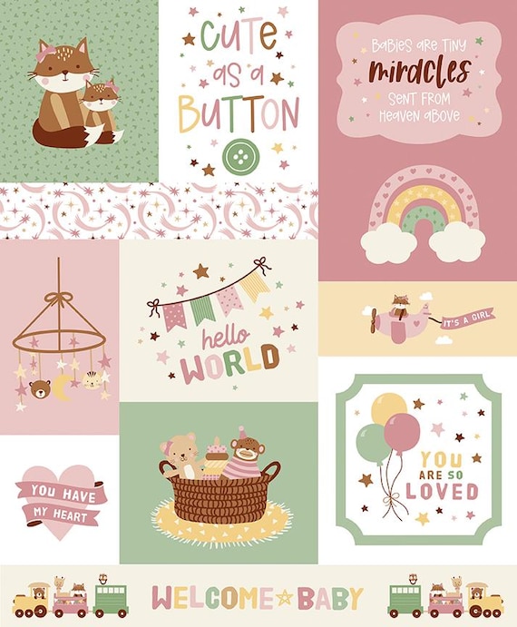 Baby Girl...PANEL...Lori Whitlock...Riley Blake Designs