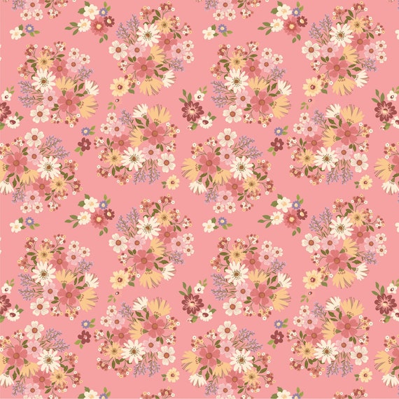Nature Sings...Nature Sings Pink Send Her Flowers NS24101...Lori Woods...Poppie Cotton