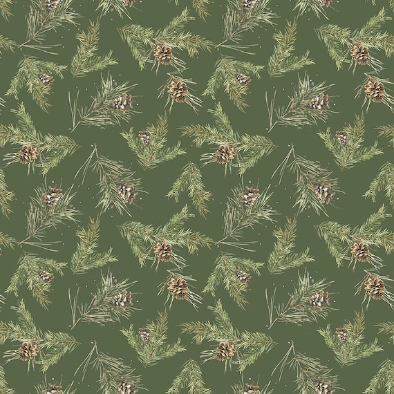 Holiday Spirit...CD17464-GREEN...Lisa Audit...Riley Blake Designs