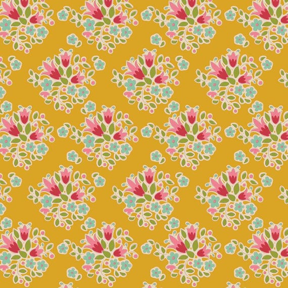 Creating Memories...Spring and Easter Pastels...Lulu Yellow TIL130123-V15...Tilda fabrics...Tone Finnanger