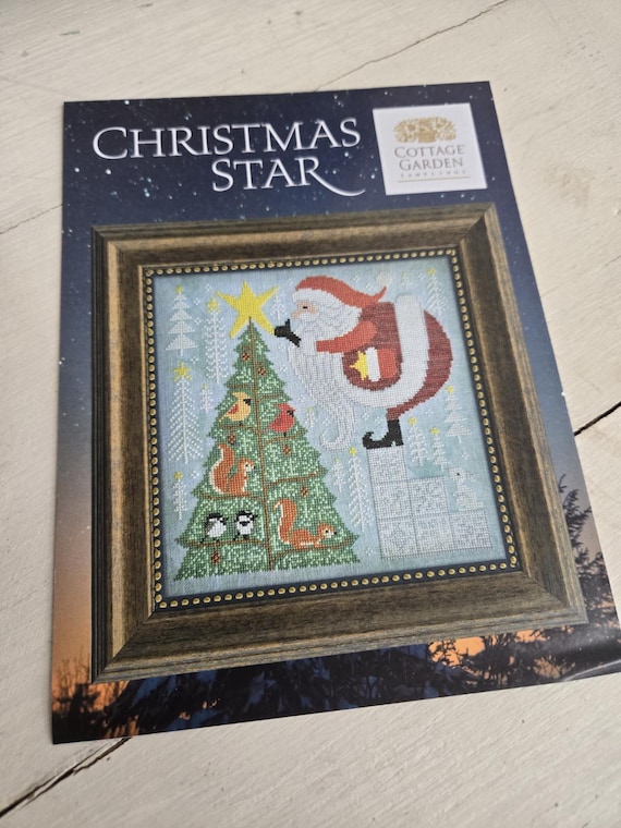 Christmas Star...Cottage Garden Samplings...cross stitch chart...Christmas