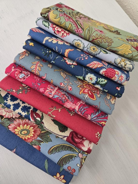 Petra Prins Collection...Floral Bazaar FQ bundle...Devonstone Collection...10 prints