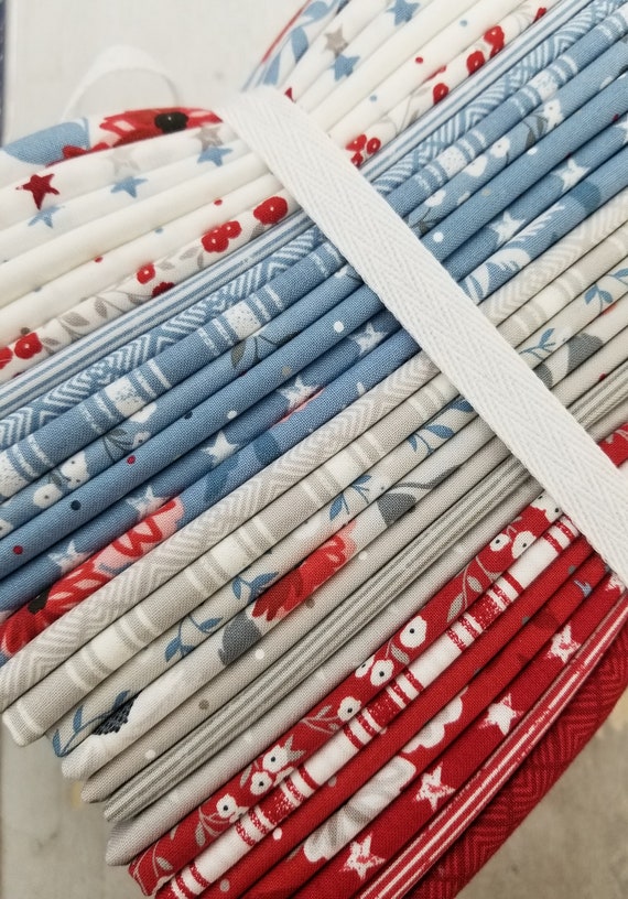 Old Glory HALF YARD Bundle by Lella Boutique for Moda Fabrics...patriotic, Americana