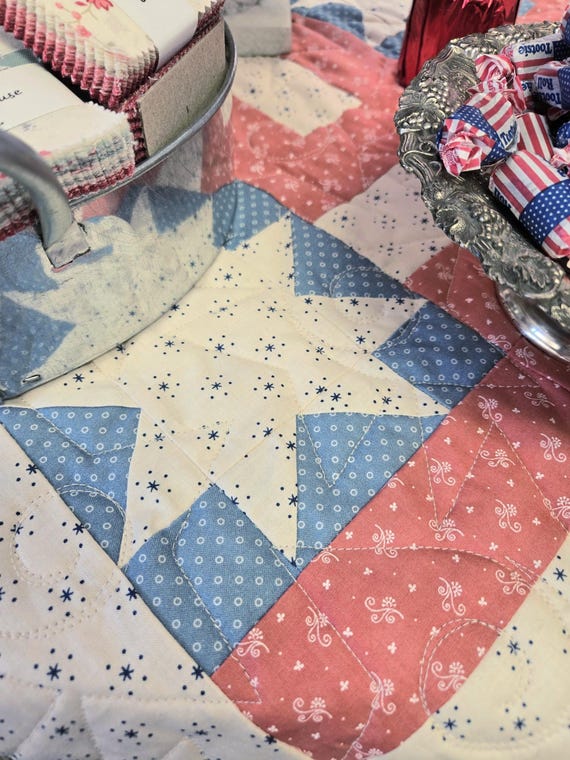 Liberty...Americana Table Topper Kit...by Mickey Zimmer...Sweetwater Cotton Shoppe