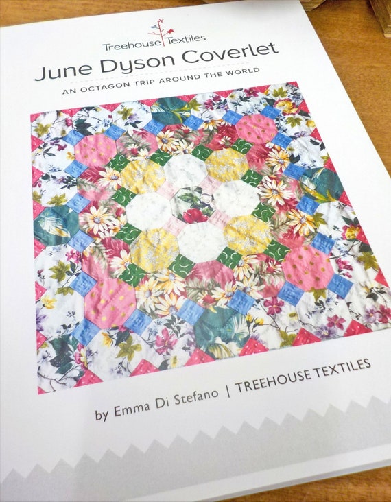 June Dyson Coverlet by Treehouse Textiles...pattern, acrylic templates, and paper pieces