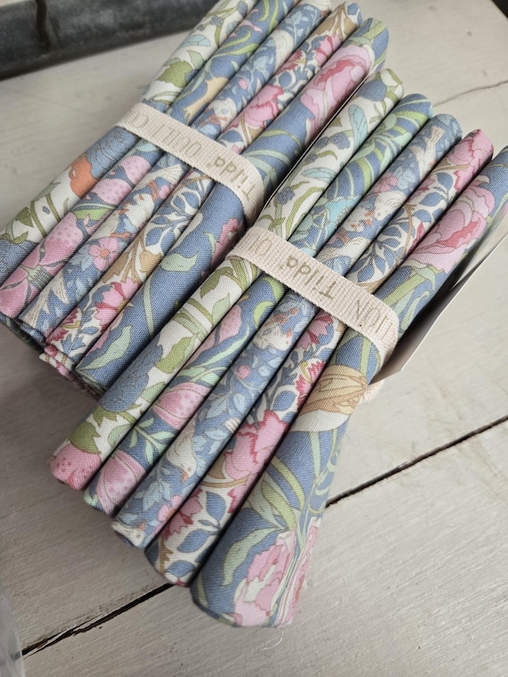 Songbird...Blue FQs...a Tilda Collection...Tone Finnanger...5 prints