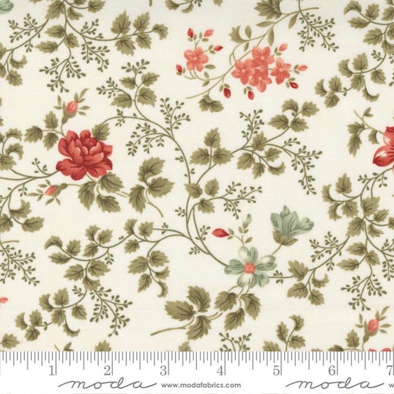 Rendezvous Porcelain 44301 11 by 3 Sisters for Moda Fabrics