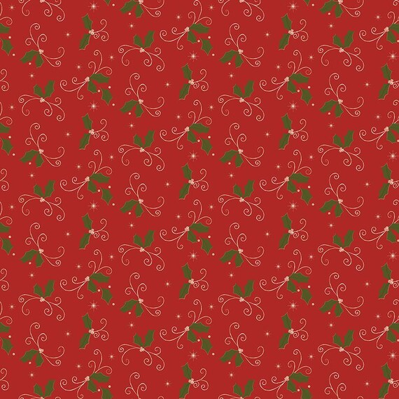 Christmas Greetings...C17663-RED...Sandy Gervais...Riley Blake Designs