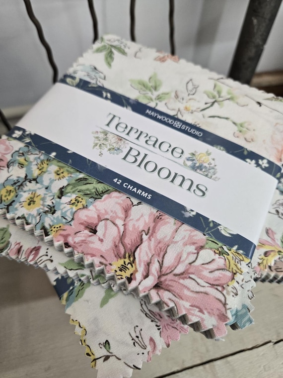 Terrace Blooms....Charm Pack...Maywood Studio...5 inch squares