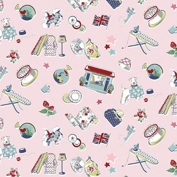 Cath Kidston Signature Collection...C18371-PINK...Riley Blake Designs