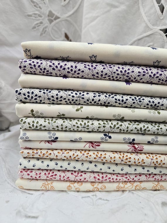 Garden Gatherings Shirtings...HALF YARD bundle...Primitive Gatherings ...moda fabrics...12 prints