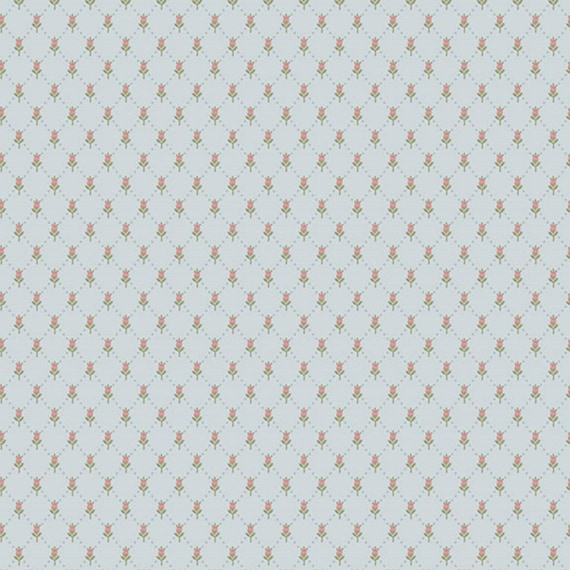 Just Rosy...R651147D-Sky...Smithsonian Collection...Marcus Fabrics