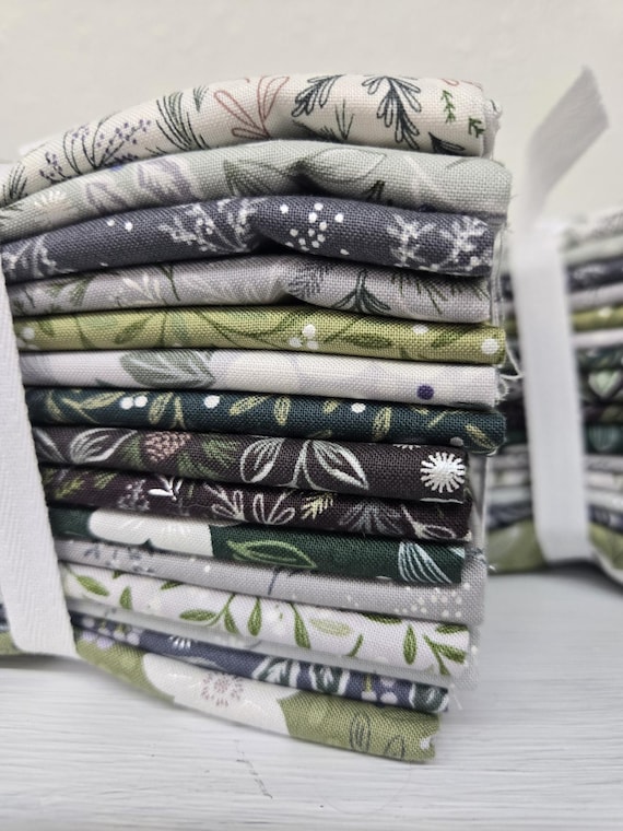 Winter's Garden...FQ bundle...Cassandra Connolly...Lewis & Irene...15 prints