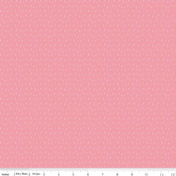 To Grandmother's House Big Bad Wolf Pink C14378-PINK by Jennifer Long for Riley Blake Designs