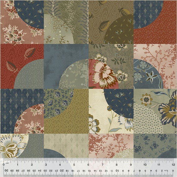 Garden Tale...Kaleidoscope Multi 53819D-1-1...Jeanne Horton...Windham Fabrics