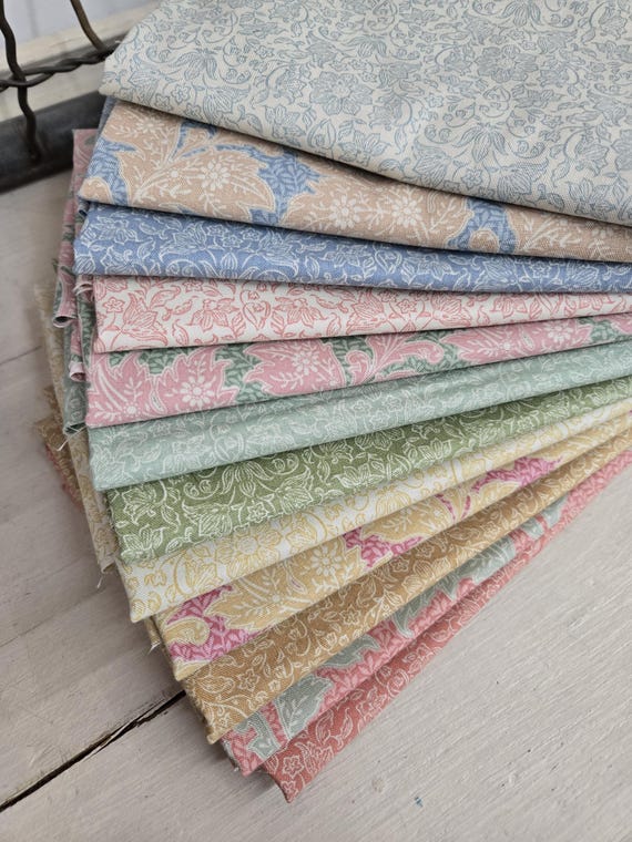 Songbird...Lila and Stella Blenders...HALF Yard Bundle...a Tilda Collection...Tone Finnanger...12 prints