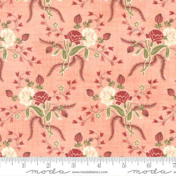 Dinah's Delight 1830-1850 Sweet Pink 31670 18 designed by Betsy Chutchian for Moda Fabrics