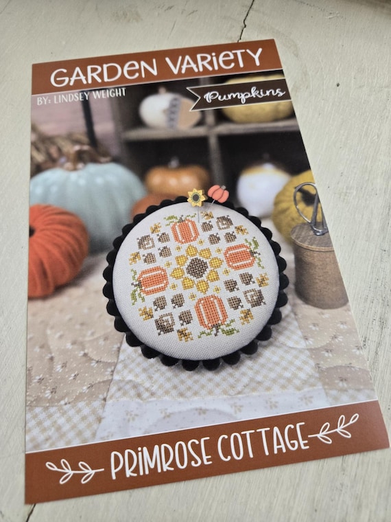 Garden Variety...Pumpkins...Lindsey Weight for Primrose Cottage Stitches...cross stitch chart