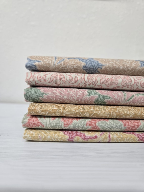 Songbird...Lila and Stella Blenders...HALF Yard Bundle...a Tilda Collection...Tone Finnanger...6 prints