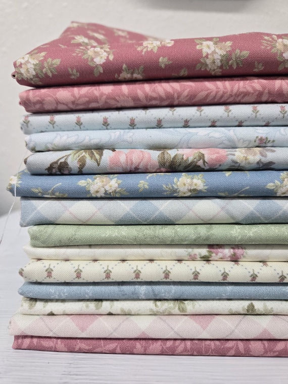 Just Rosy...HALF Yard Bundle...Smithsonian Collection...Marcus Fabrics...14 prints