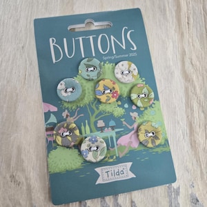 Sunday Brunch...teal buttons...a Tilda collection...Tone Finnanger