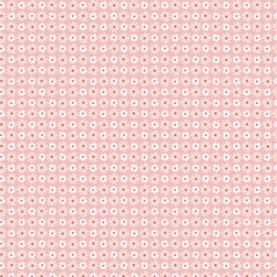 Nature Sings...Pink Daisy Bunch NS24104...Lori Woods...Poppie Cotton