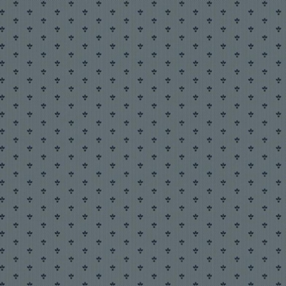 Stone Cottage...R171594D blue...weeds...Pam Buda...Marcus Fabrics