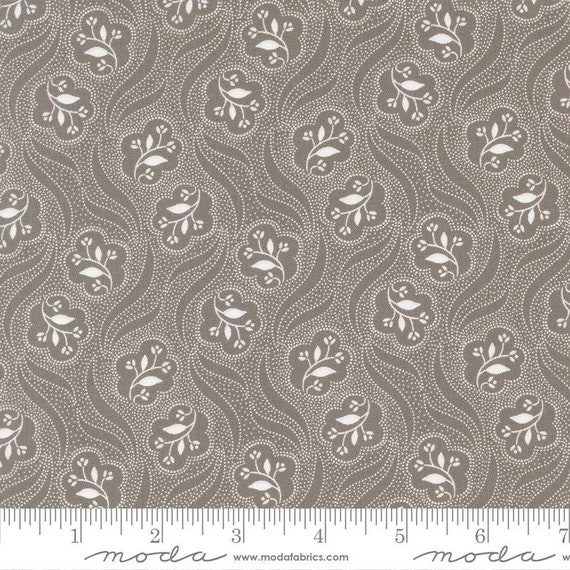 Honeybloom Charcoal 44345 15 by 3 Sisters for Moda Fabrics