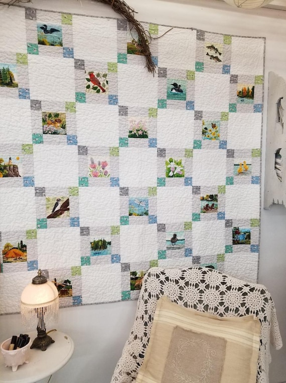 Nature Walk kit...designed by Mickey Zimmer...featuring 2024 Quilt Minnesota Shop Hop fabrics