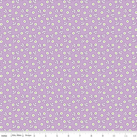 Storytime 30s Daisies C13866-VIOLET by RBDDesigners