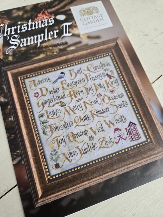 Christmas Sampler II...Cottage Garden Samplings...cross stitch chart