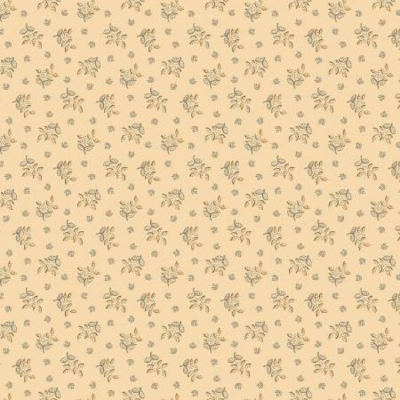 Piecemakers Sampler Cream Summer Leaves R170794-CREAM by Pam Buda for Marcus Fabrics