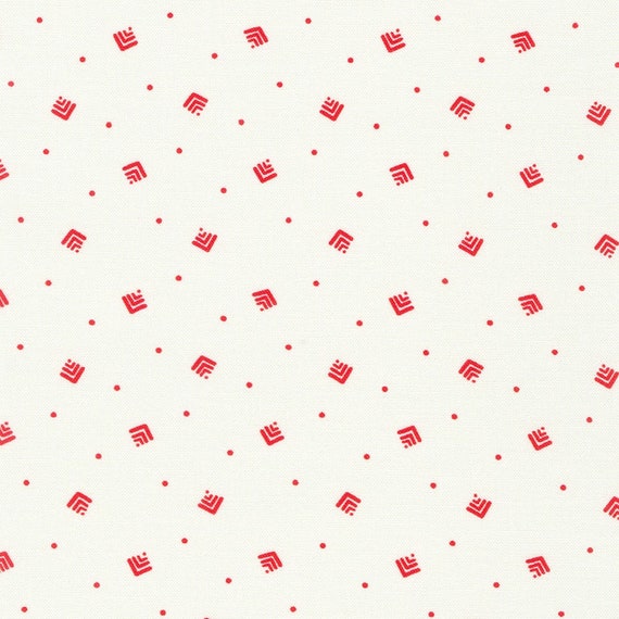 Flowerhouse 30's Basics...FLH-21227-3 Red Shirting...Debbie Beaves...Robert Kaufman Fabrics