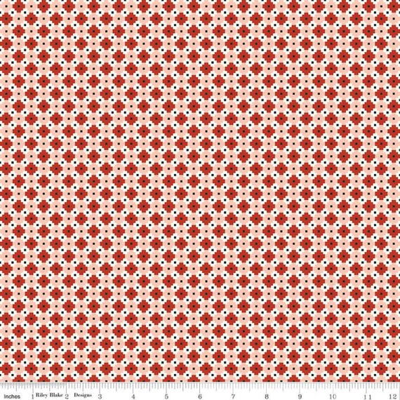 Christmas Is in Town...Geo...C14748-RED......Sandy Gervais...Riley Blake Designs