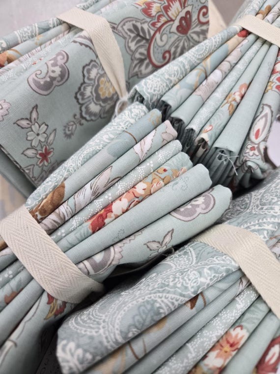 Sandalwood...Eucalyptus fat quarter bundle...3 Sisters...Moda Fabrics...7 fat quarters