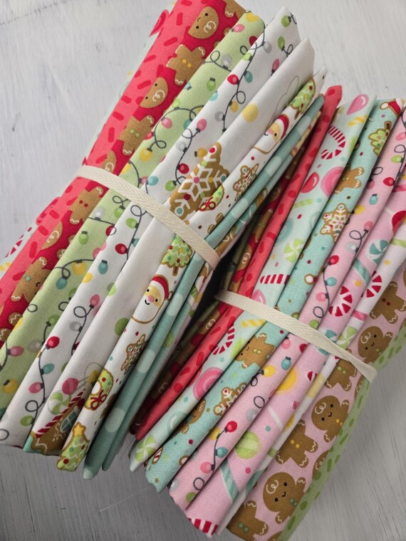 Gingerbread Kisses...Fat 8th Bundle...Doodlebug Designs...Riley Blake Designs...21 prints