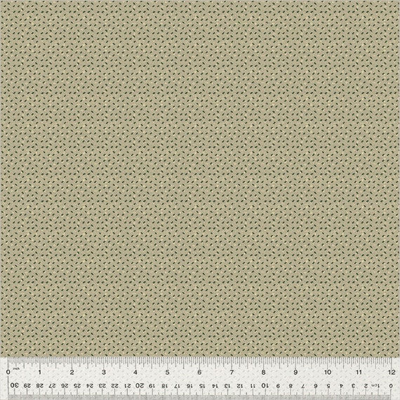 Garden Tale...Ditsy Dash Oat Bran 53827-11-1...Jeanne Horton...Windham Fabrics