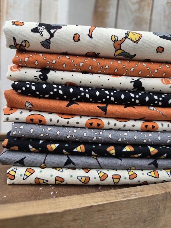 Historic Halloween...HALF Yard bundle...Judie Rothermel...Marcus Fabrics...10 prints