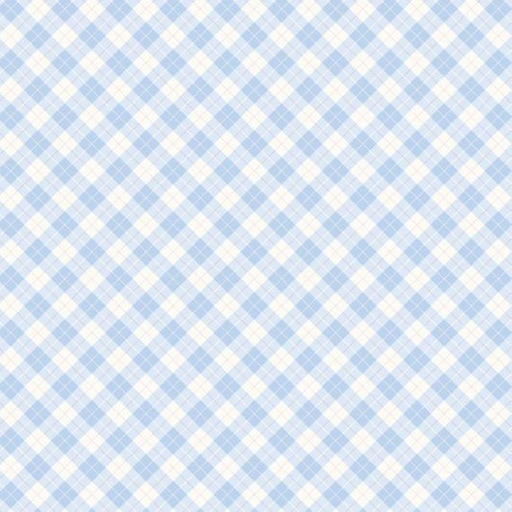 Aunt Grace Rock My Baby...R351878D-blue...plaid...Judie Rothermel...Marcus Fabrics