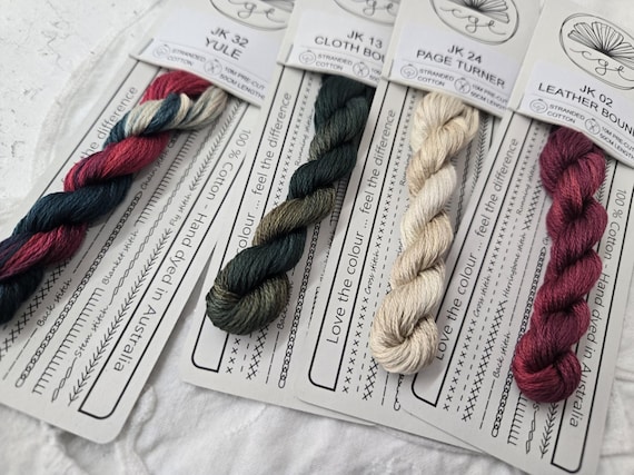 Cottage Garden Threads...Yule...Stitchers palette...hand dyed thread...Australian...4 colors