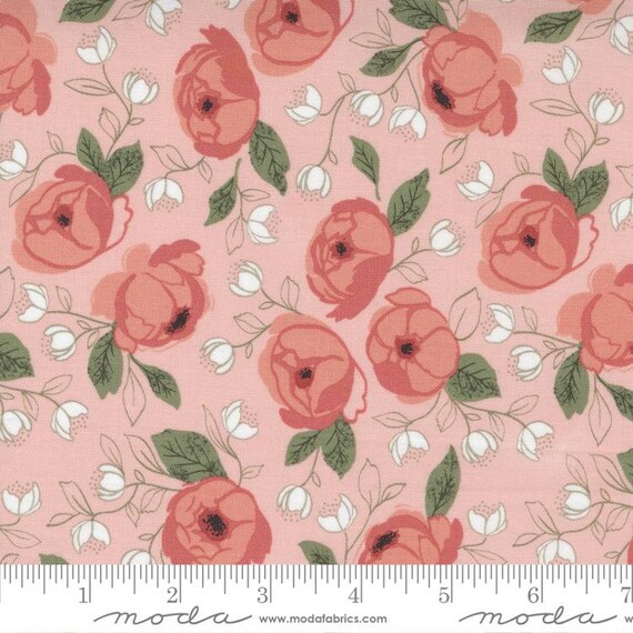 Country Rose Pale Pink 5170 12 by Lella Boutique for Moda Fabrics