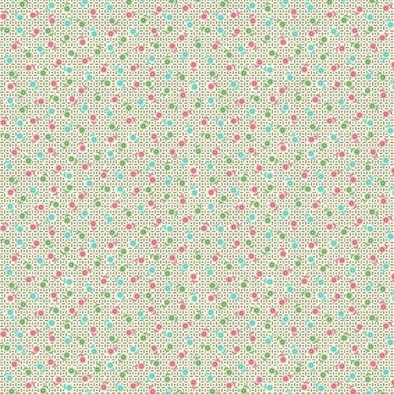 Aunt Grace Calicos R350685-AQUA Ditsy by Judie Rothermel for Marcus Fabrics