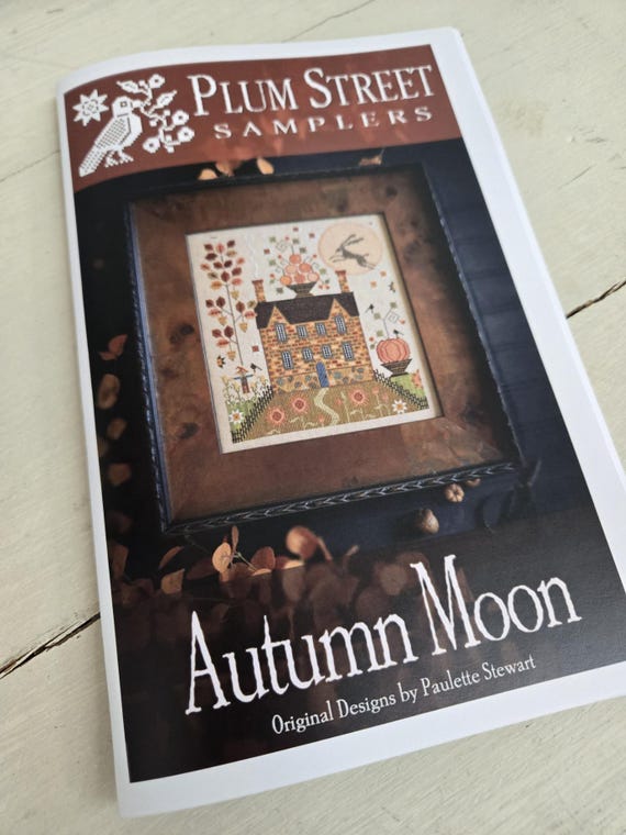 Autumn Moon...Plum Street Samplers...designer Paulette Stewart...cross stitch chart