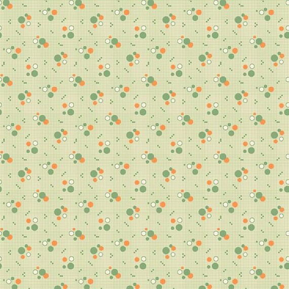 Aunt Grace Calicos R350680-GREEN Dots by Judie Rothermel for Marcus Fabrics